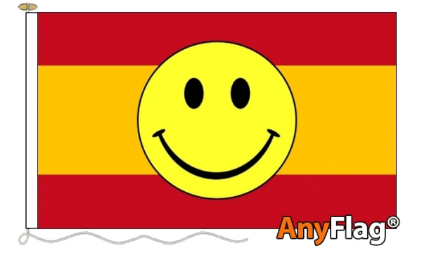 Spain Smiley Face Custom Printed AnyFlag®